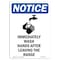 Signmission OSHA Sign, Immediately Wash Hands With Symbol, 10in X 7in Rigid Plastic, 7" W, 10" L, Portrait OS-NS-P-710-V-13642 - alternate 1
